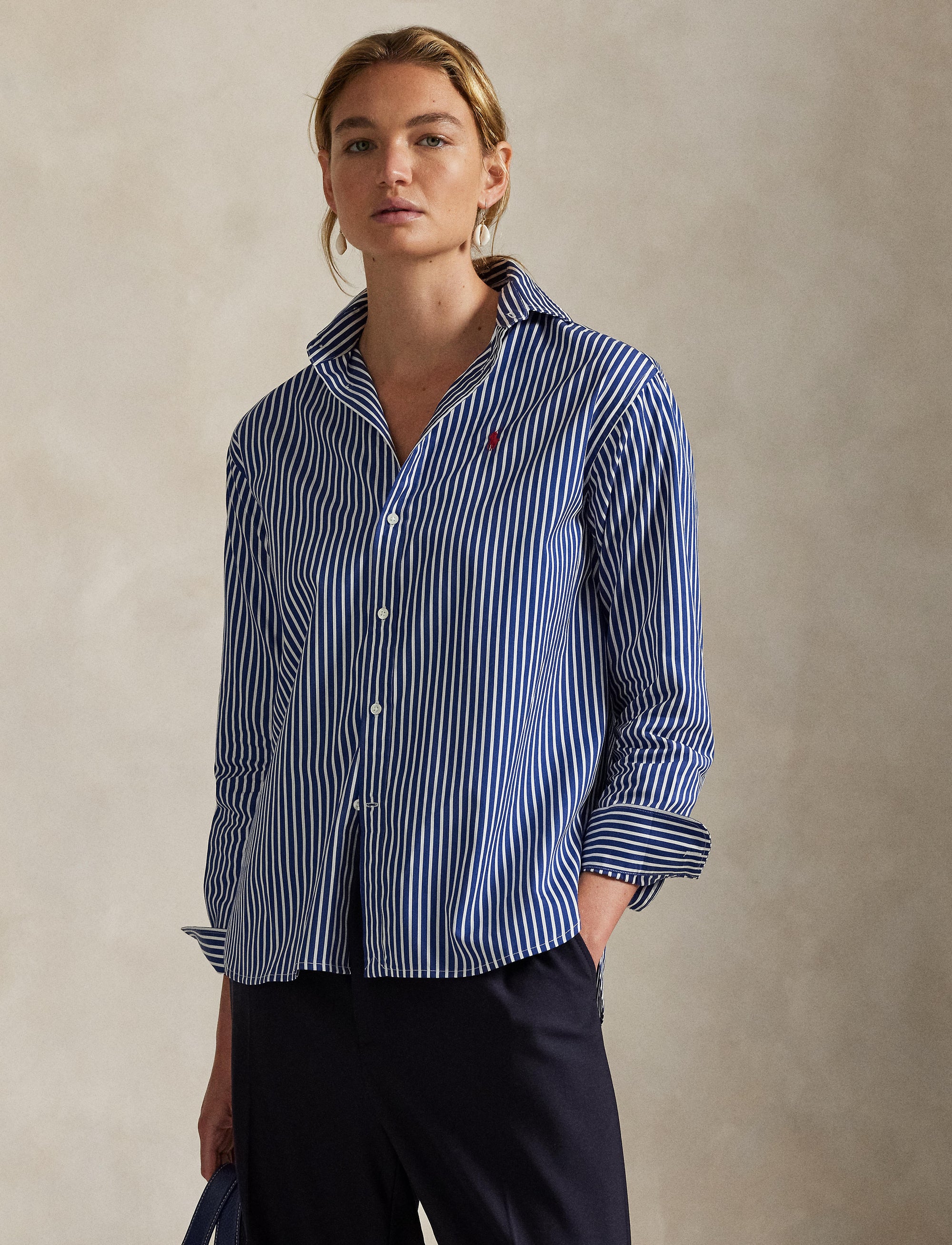 Chemise Relaxed Fit en coton rayé - Royal & White