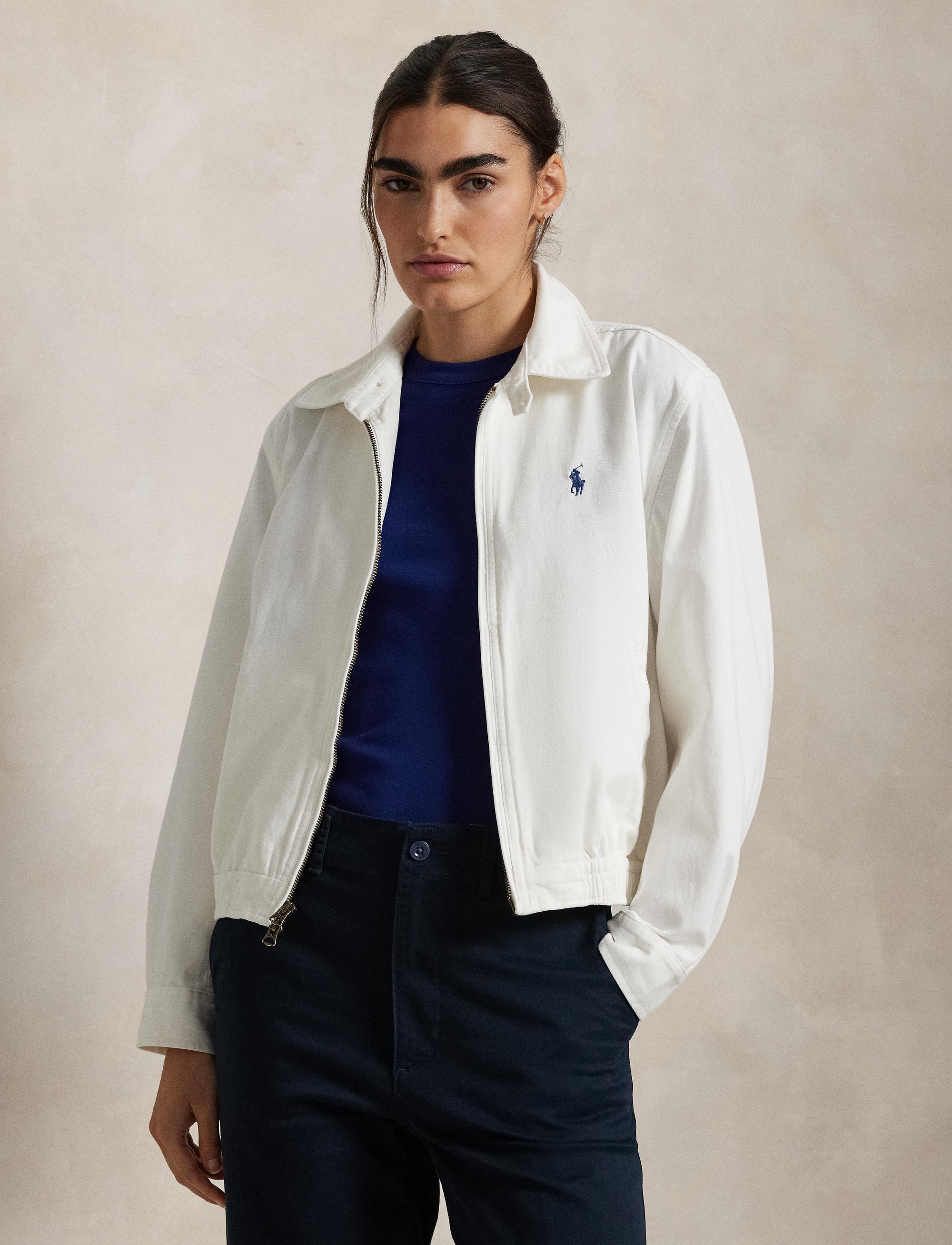 Veste en sergé de coton - Deckwash White