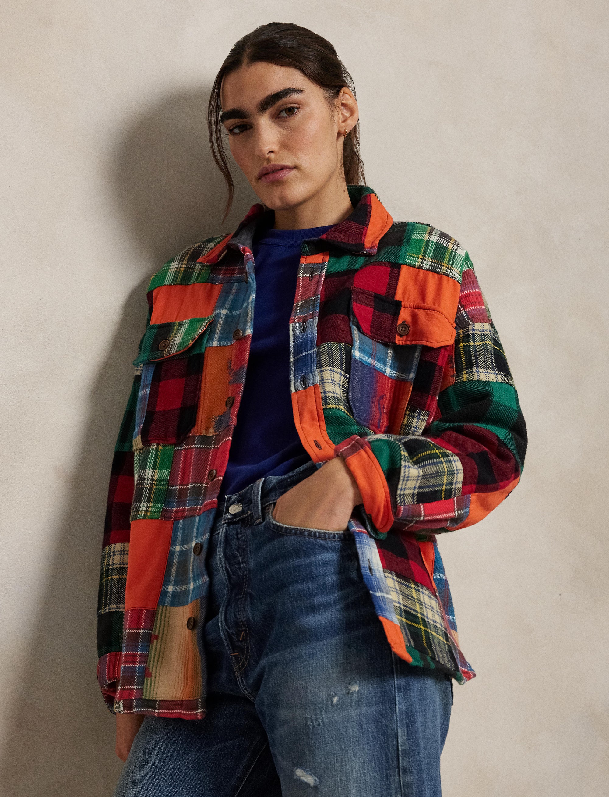 Patchwork overshirt - Multicolore Patchwork