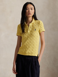 Twisted polo shirt - Fall Yellow