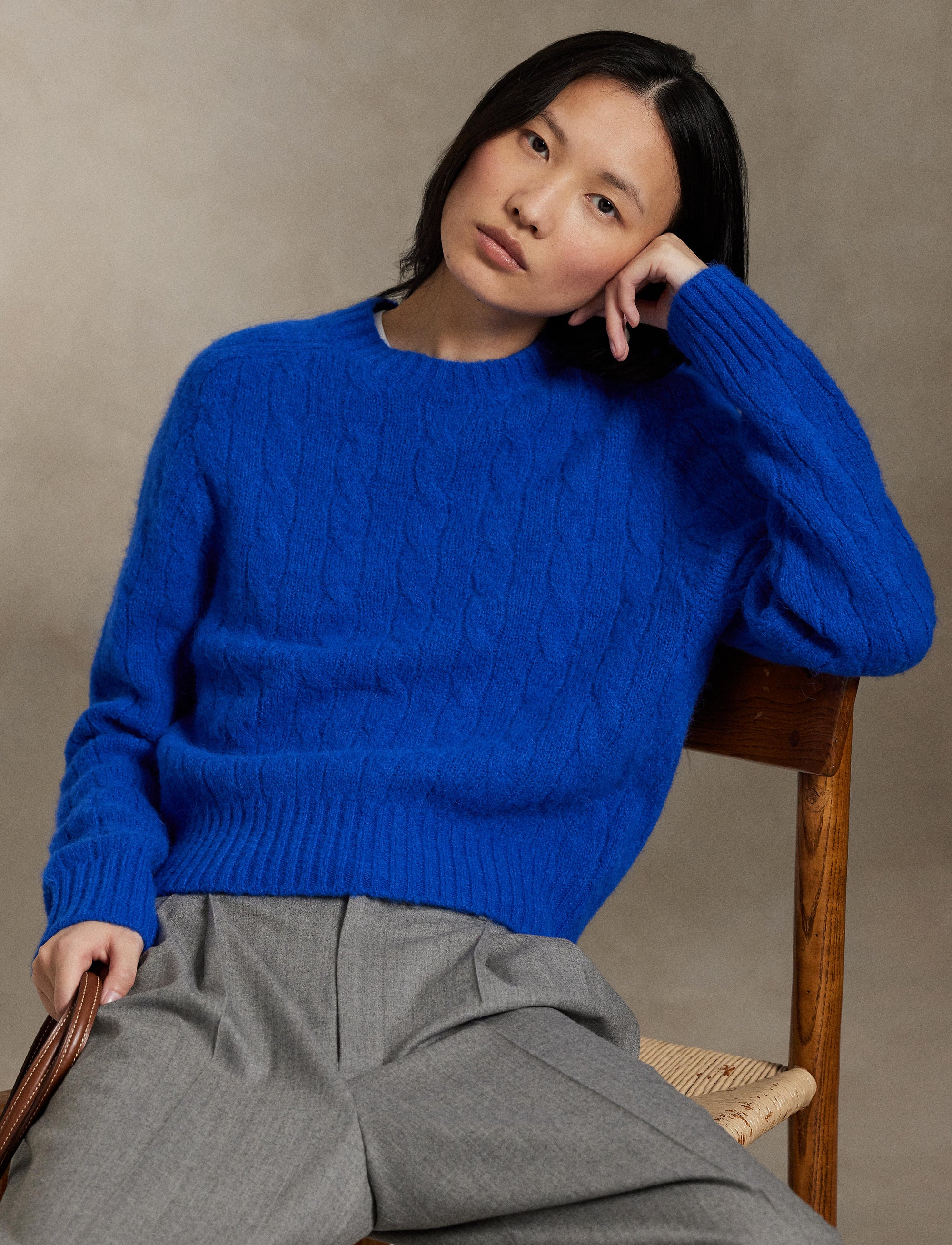 Wool turtleneck jumper - Pacific Royal