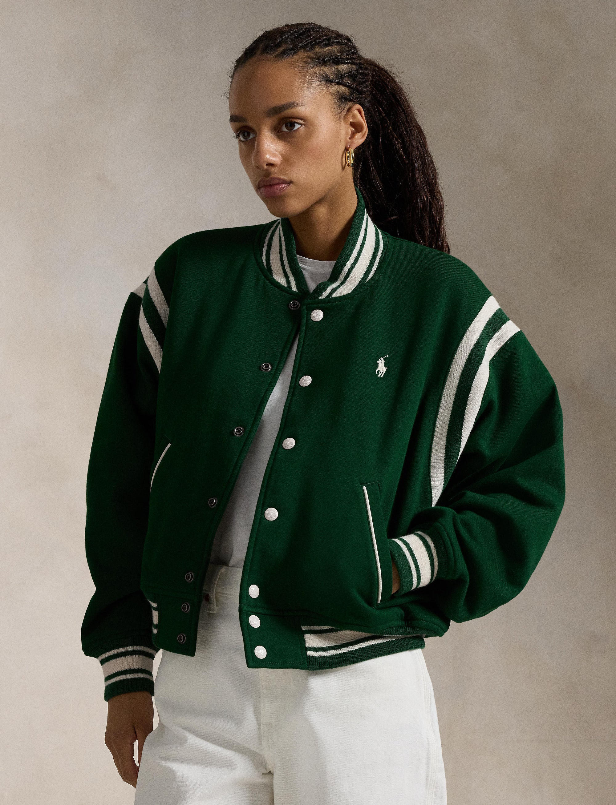 Fleece baseball jacket - New Forest