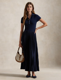 Polo dress with pullover top - Hunter Navy