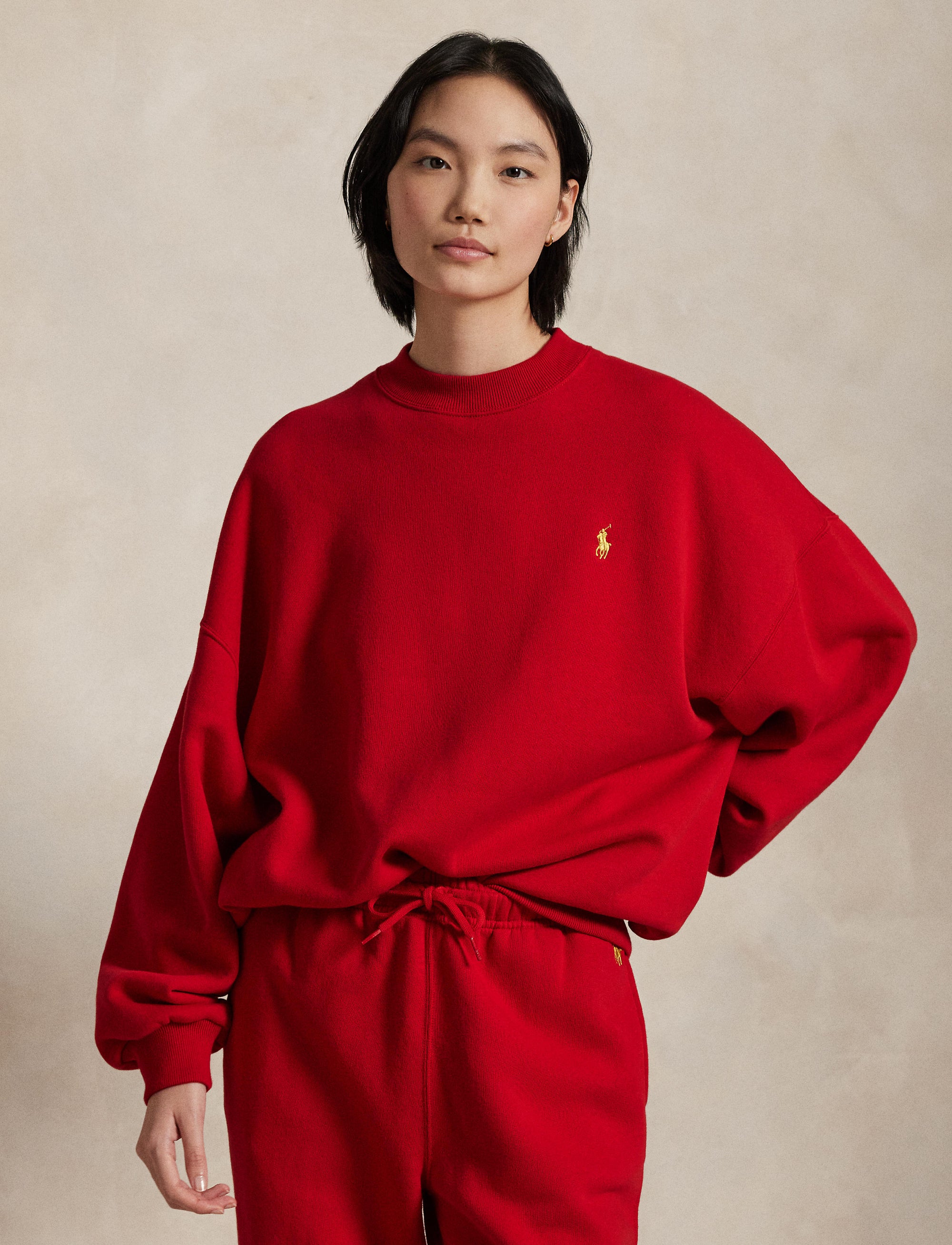 Sweat col rond montant Nouvel An lunaire - Red