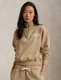 Sweat à demi-zip - Vintage Khaki