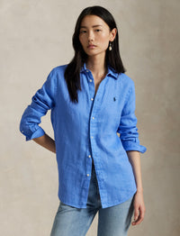 Classic linen shirt - Harbor Island Blue