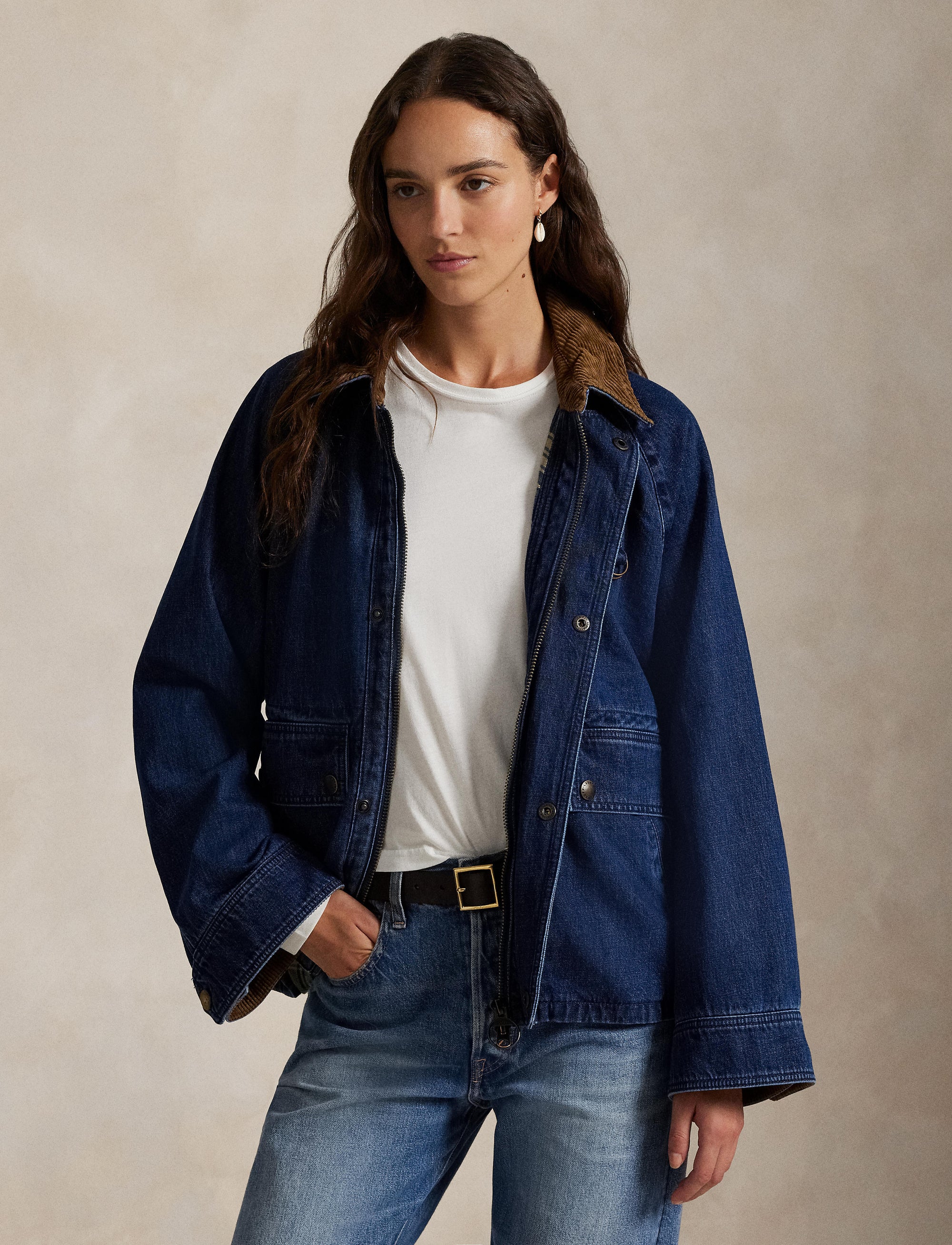 Veste matelassée en denim - Poplar Wash