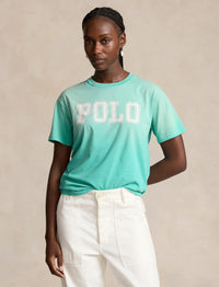 T-shirt  à logo en jersey de coton - Aqua Glass