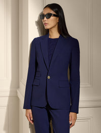 Veste Parker en crêpe de laine - Navy