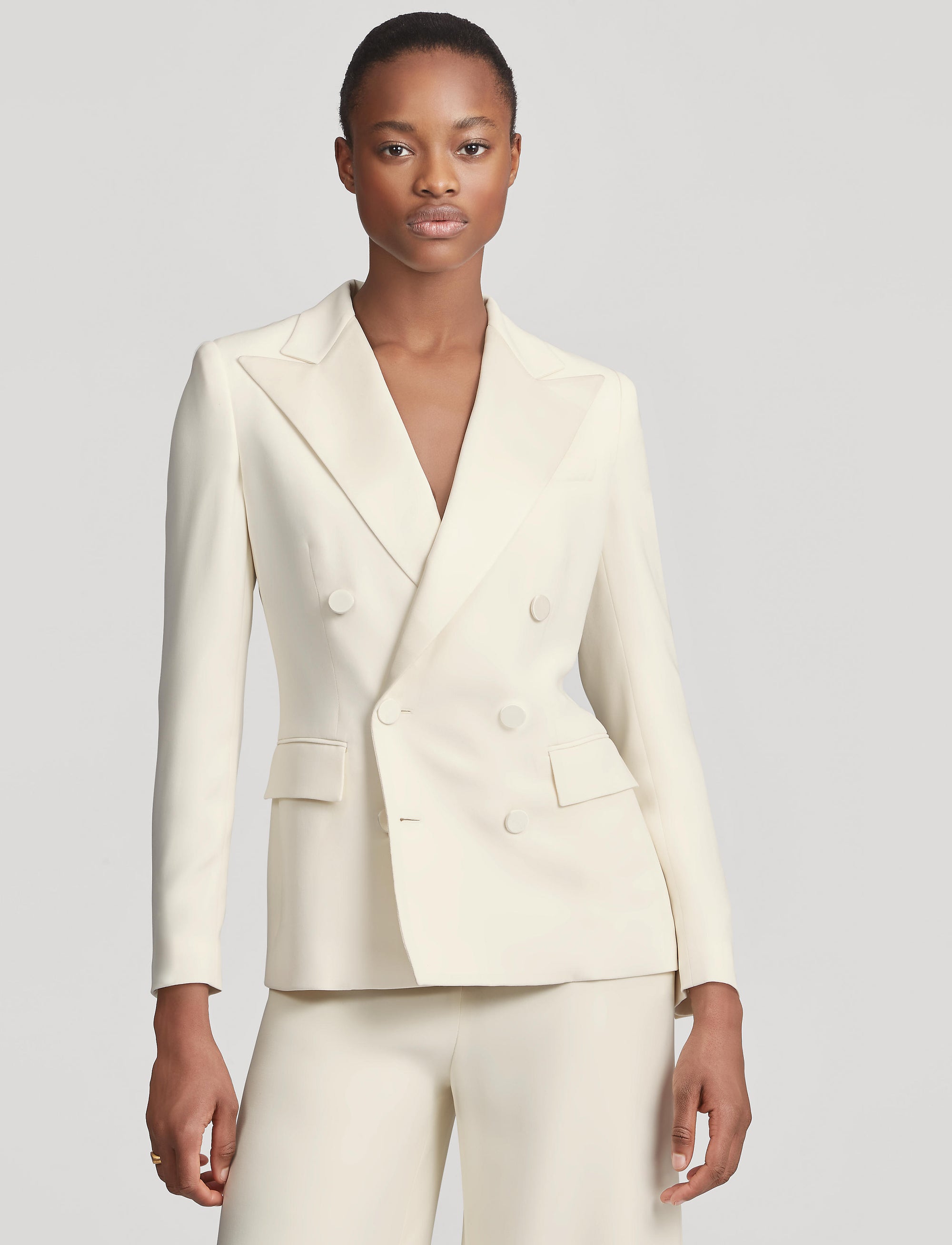 Silk dinner jacket - Cream