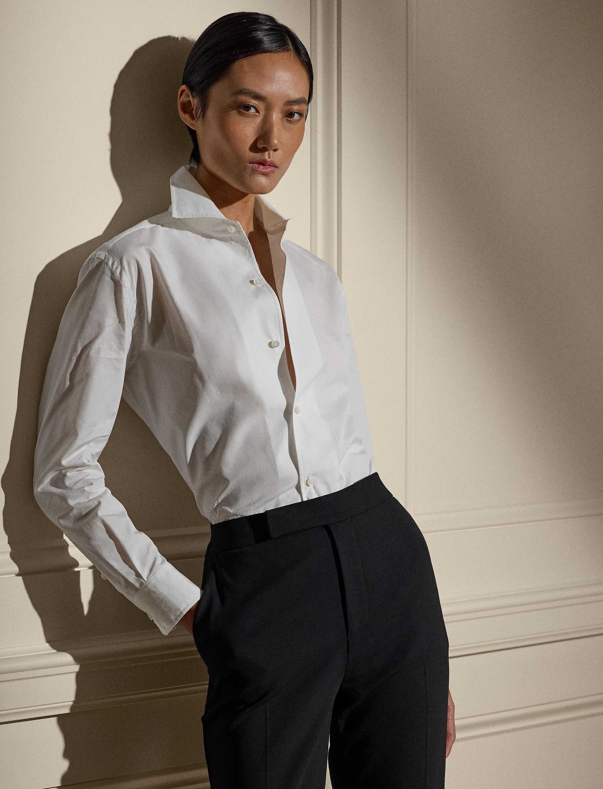 Chemise Capri décontractée en coton - White