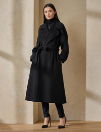 Manteau Leonarda en cachemire - Black