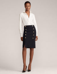 Ophelie skirt in wool - Midnight