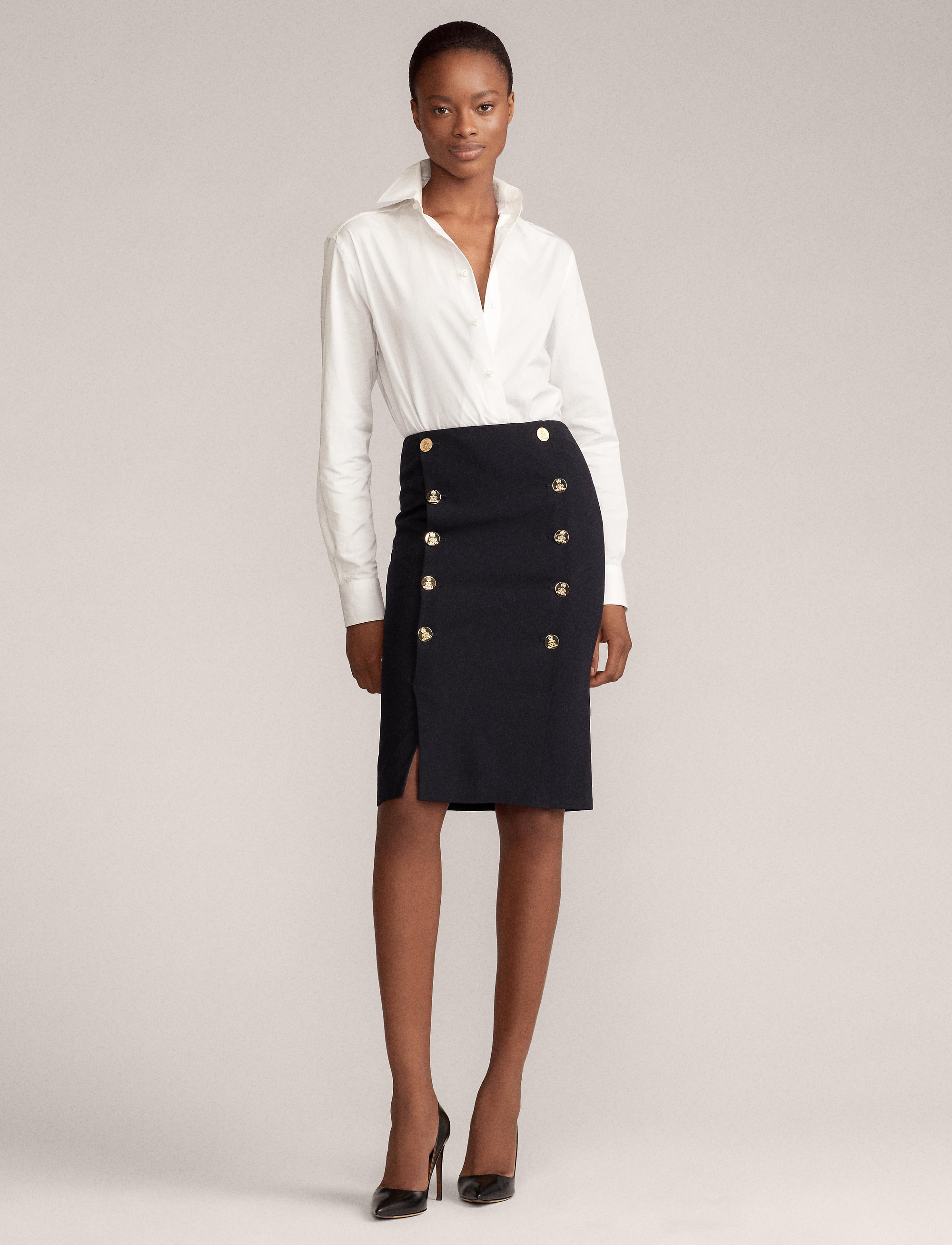Ophelie skirt in wool - Midnight