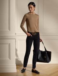 Pantalon skinny ajusté - Noir