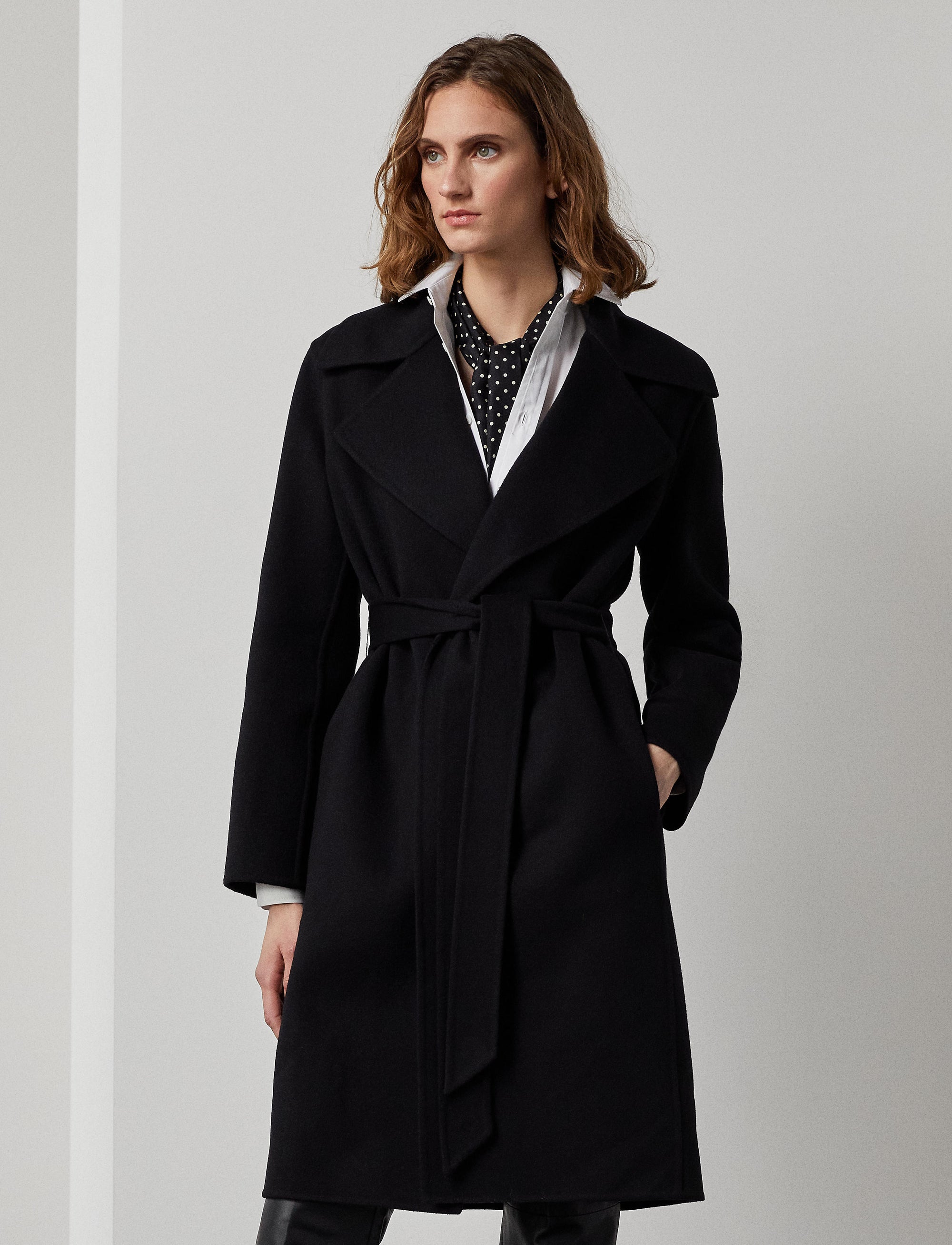Manteau Cameo en laine et cachemire - Black