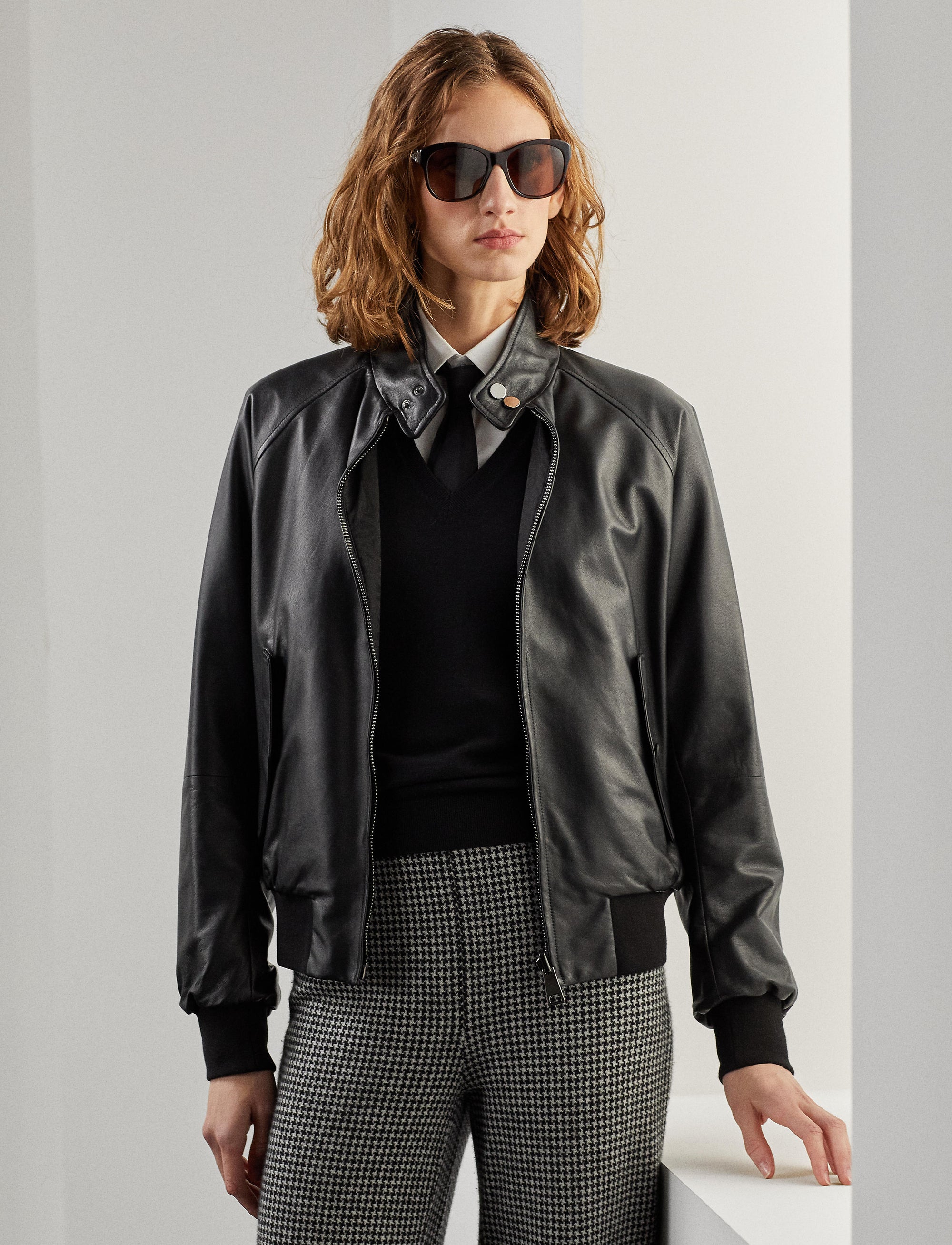 Veste Torrence réversible en agneau - Noir
