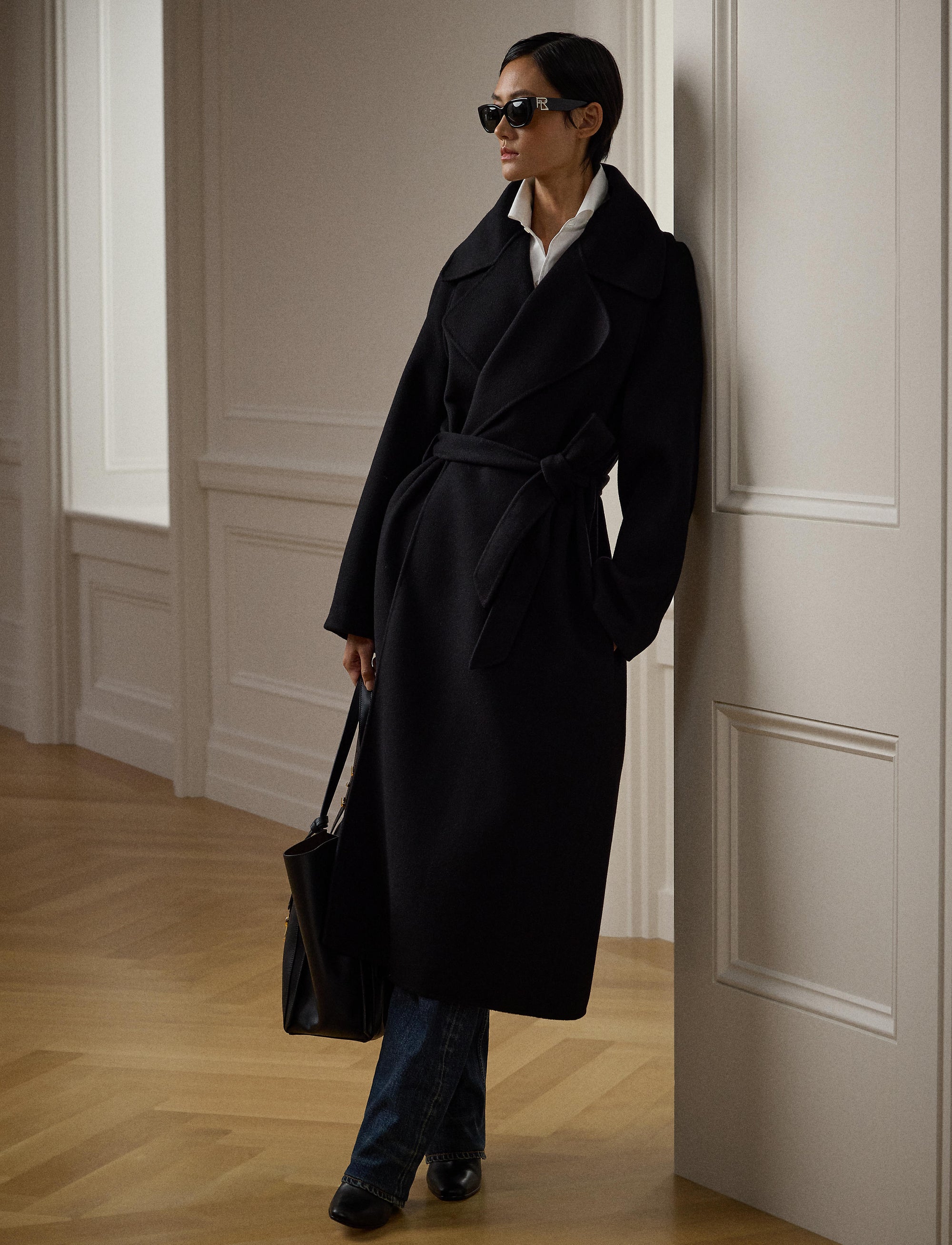 Manteau Leonarda en cachemire - Black