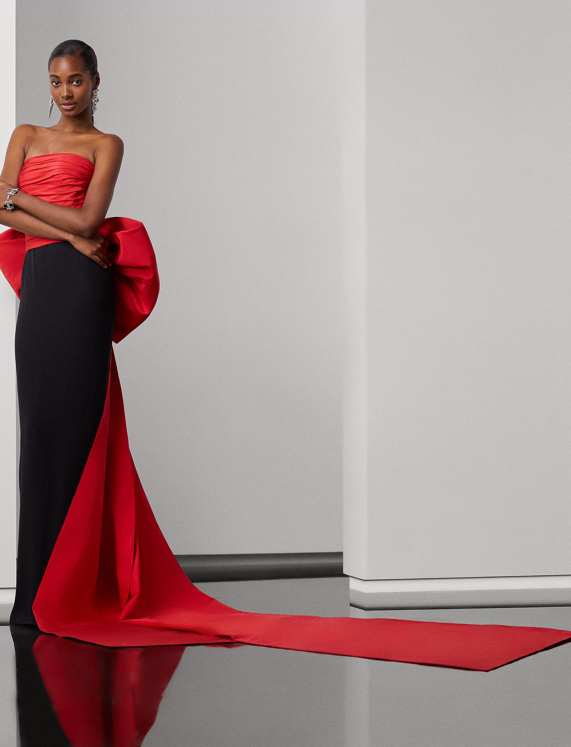 Jupe Shaniya en crêpe satin - Black