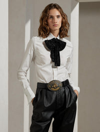 Chemisier Aston en popeline de coton - White