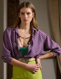 5 STOCK PURPLE BLOUSE
