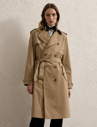 Trench-coat Niles en sergé de coton - Icon Tan