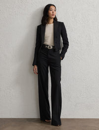 Pantalon Dean en gabardine de laine - Black