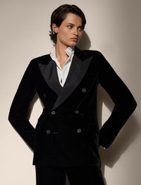 Veste Kent en velours - Black
