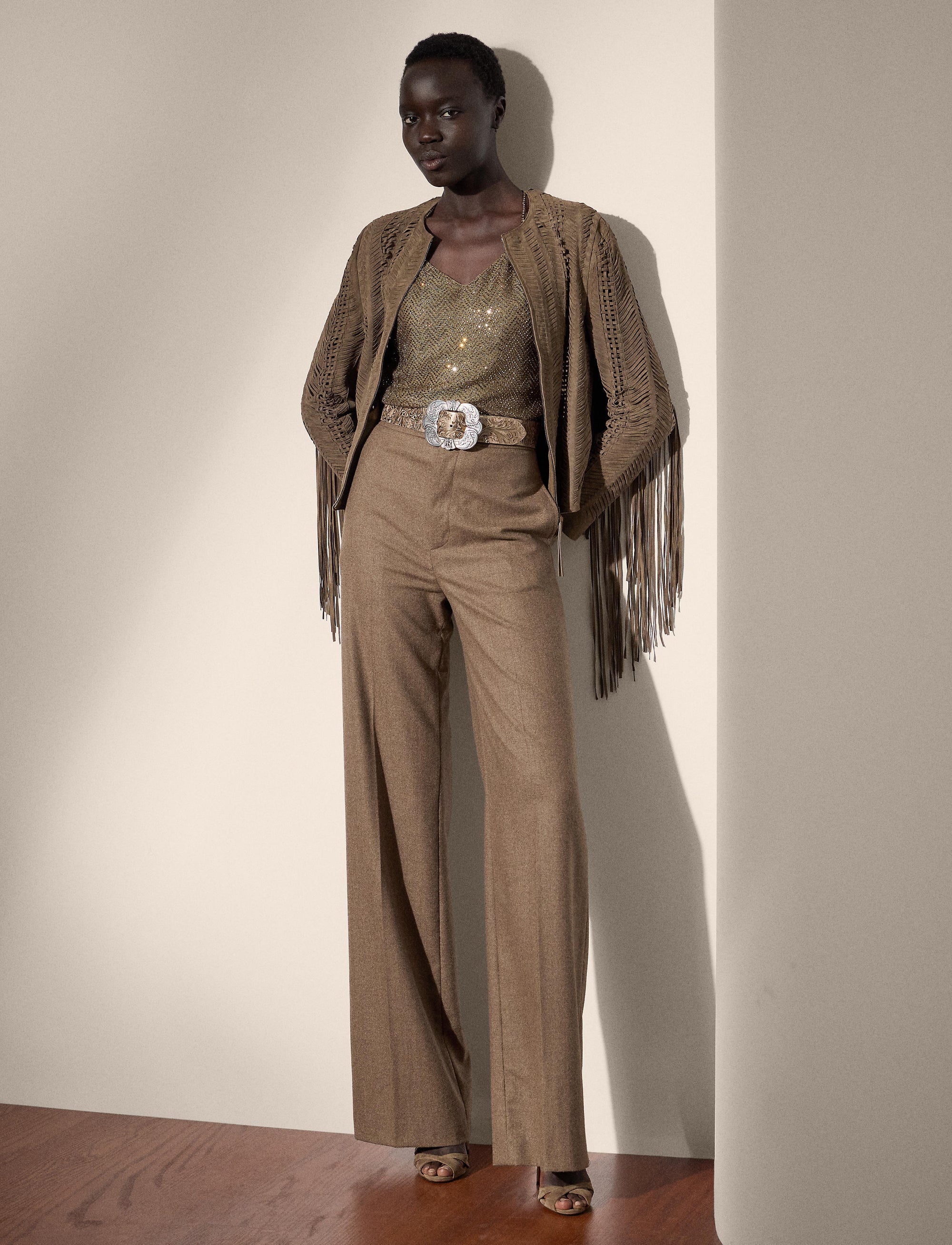 Dean wool trousers - Taupe