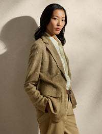 Veste Preston décorée en tweed - Tan