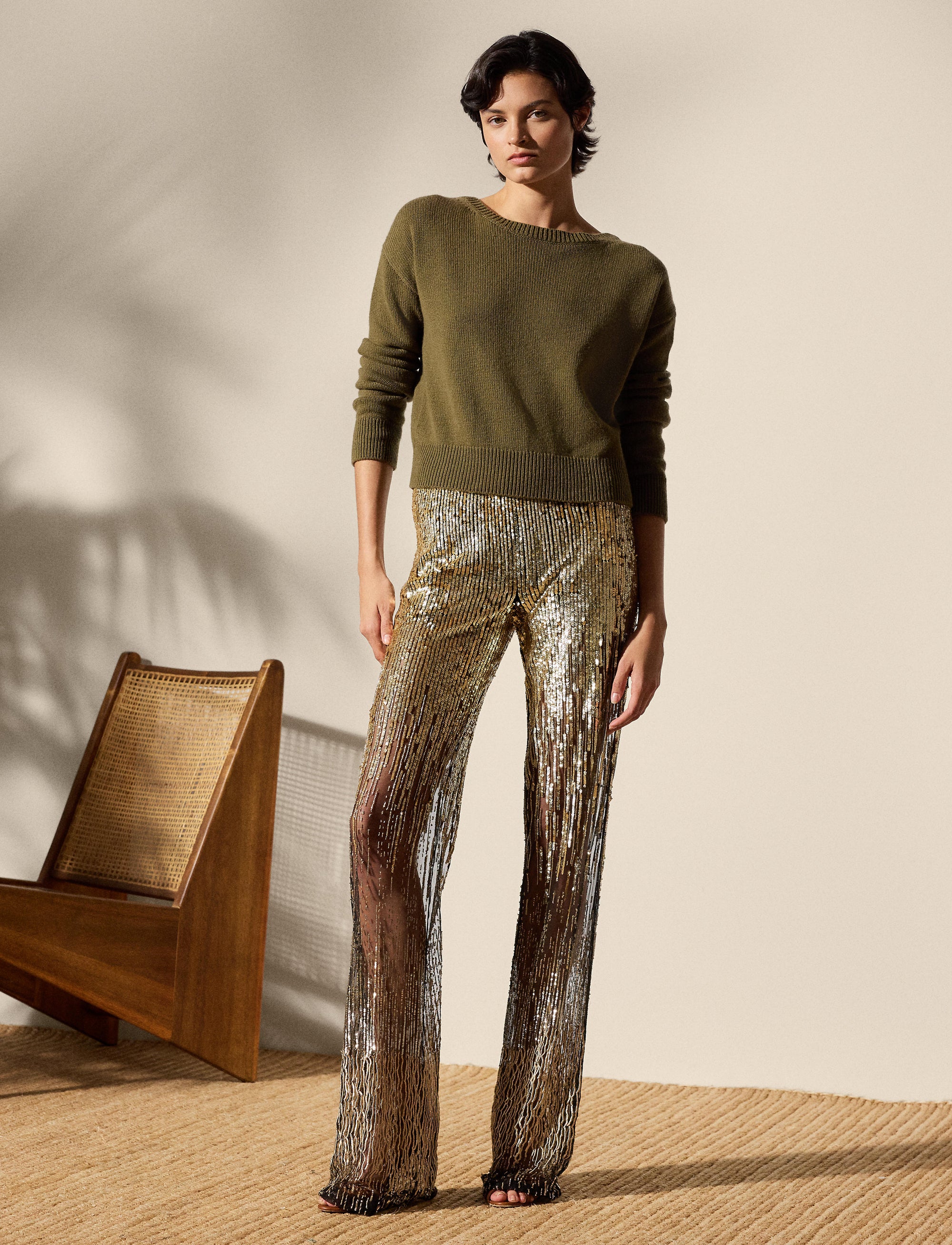Pantalon Bradlee décoré en tulle - Black