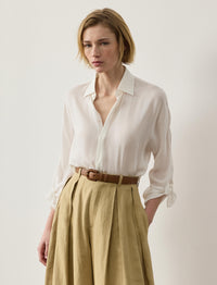 Karen silk blouse - Ecru