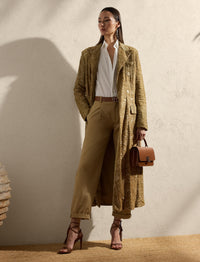 Manteau Macy décoré en tulle - Lux Tan
