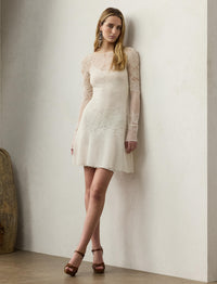 Robe-pull en soie - Lux Cream