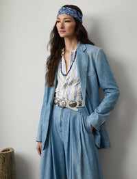 Veste Russel en denim - Light Indigo
