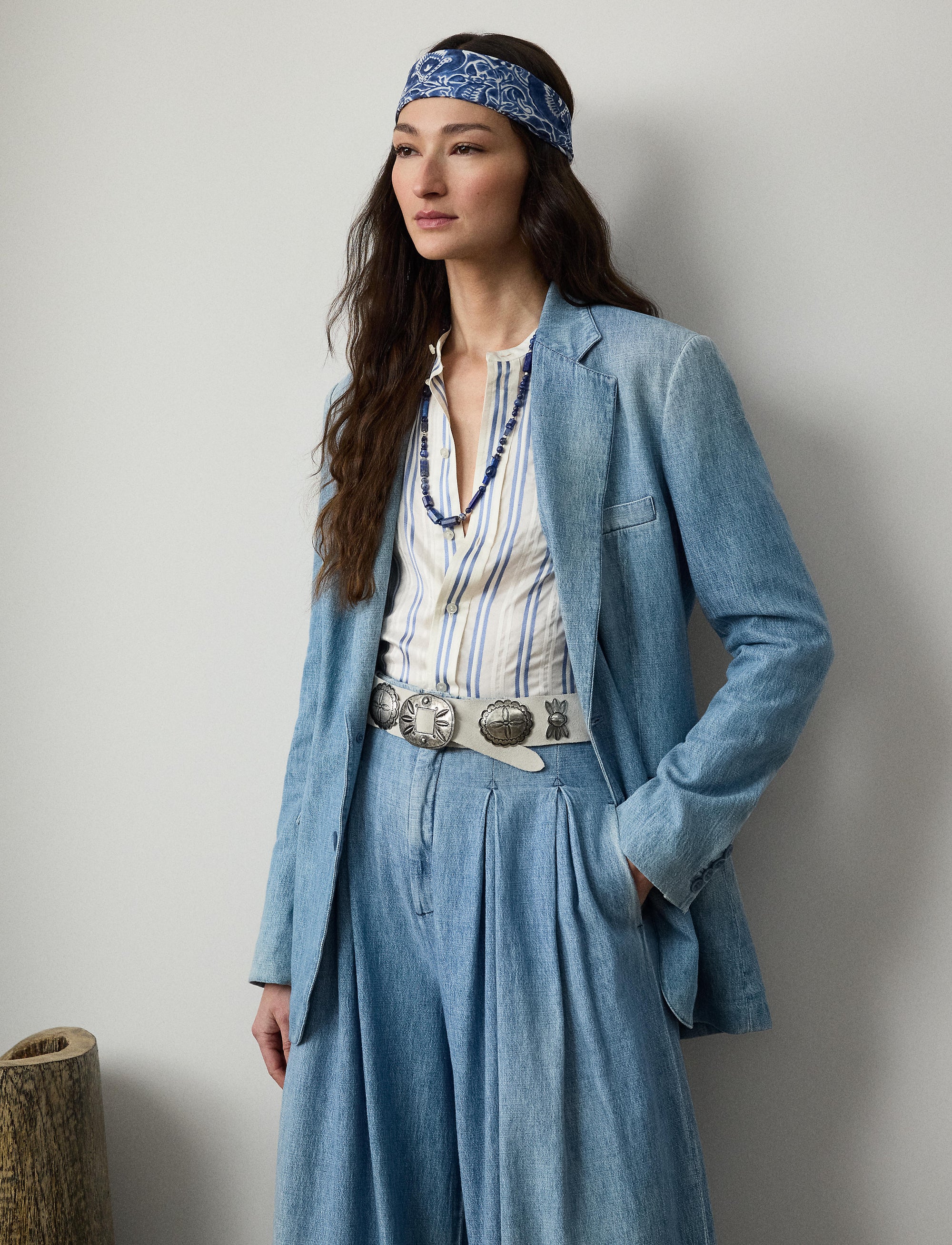 Veste Russel en denim - Light Indigo
