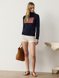 Short en pointelle - Cream