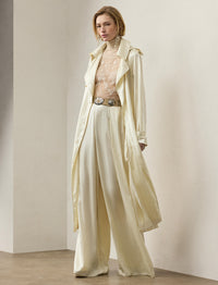 Twyla trench coat - Lux Cream