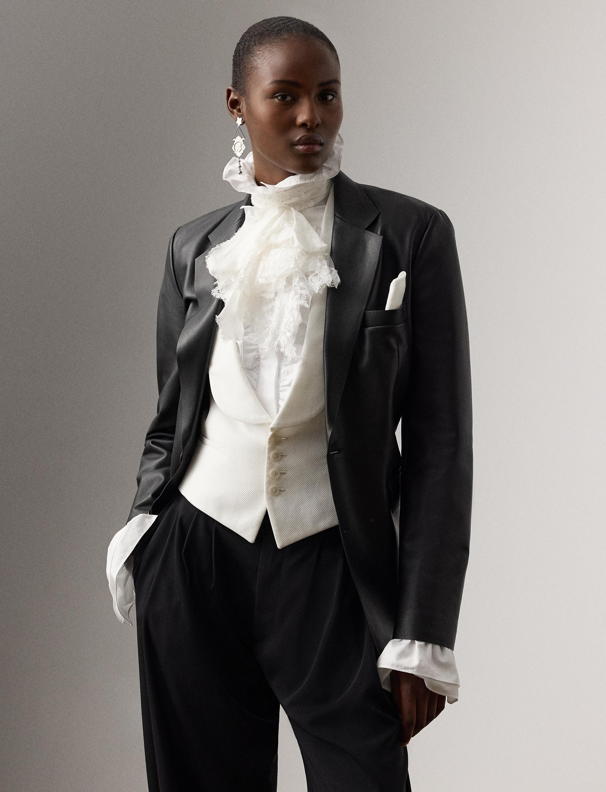 Veste Eli en cuir - Black