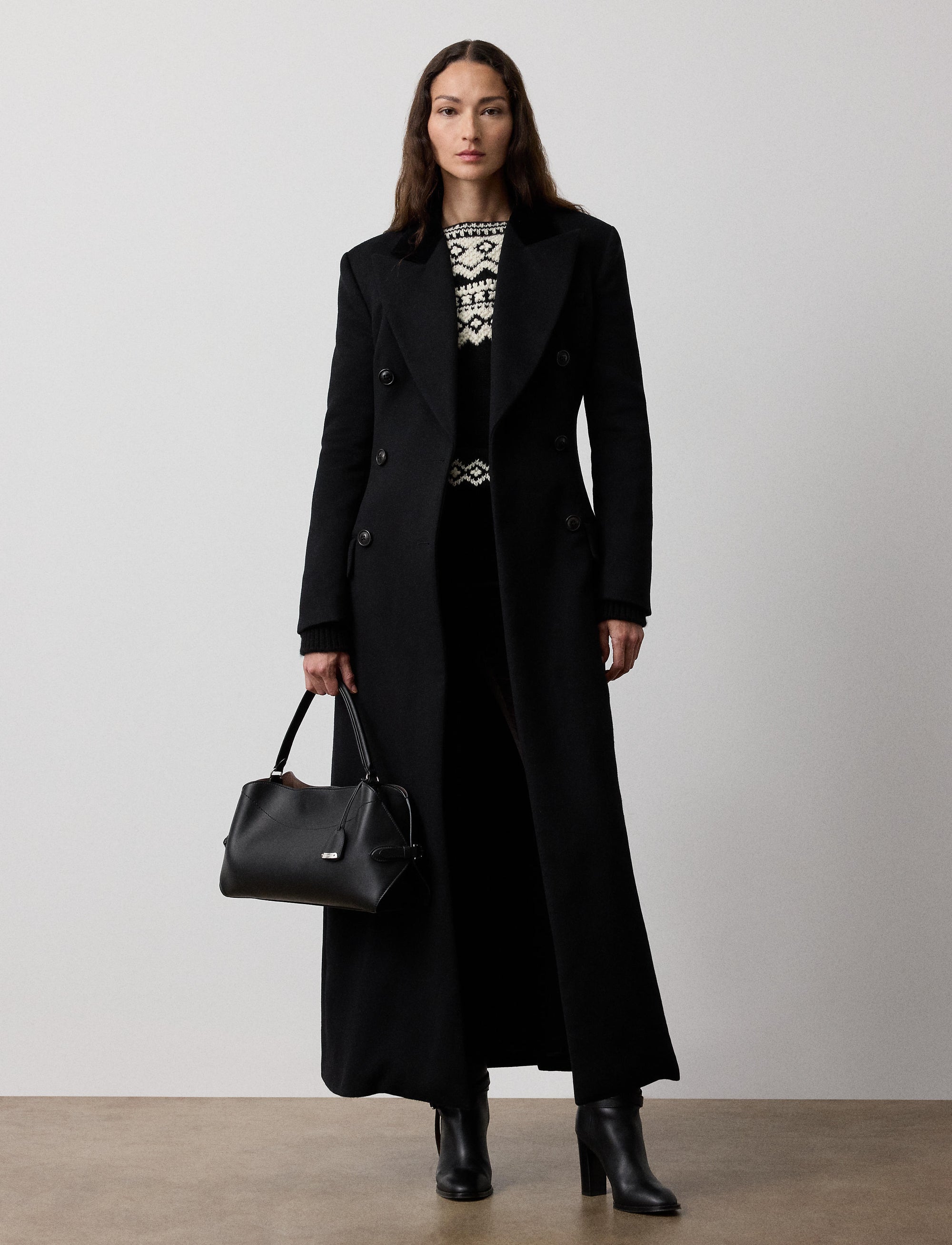 Manteau Anthony en laine - Black