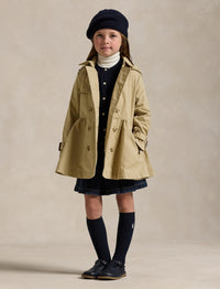 Hooded trench coat - Classic Khaki