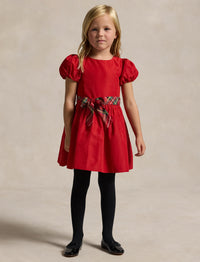 Robe à manches ballons - Red