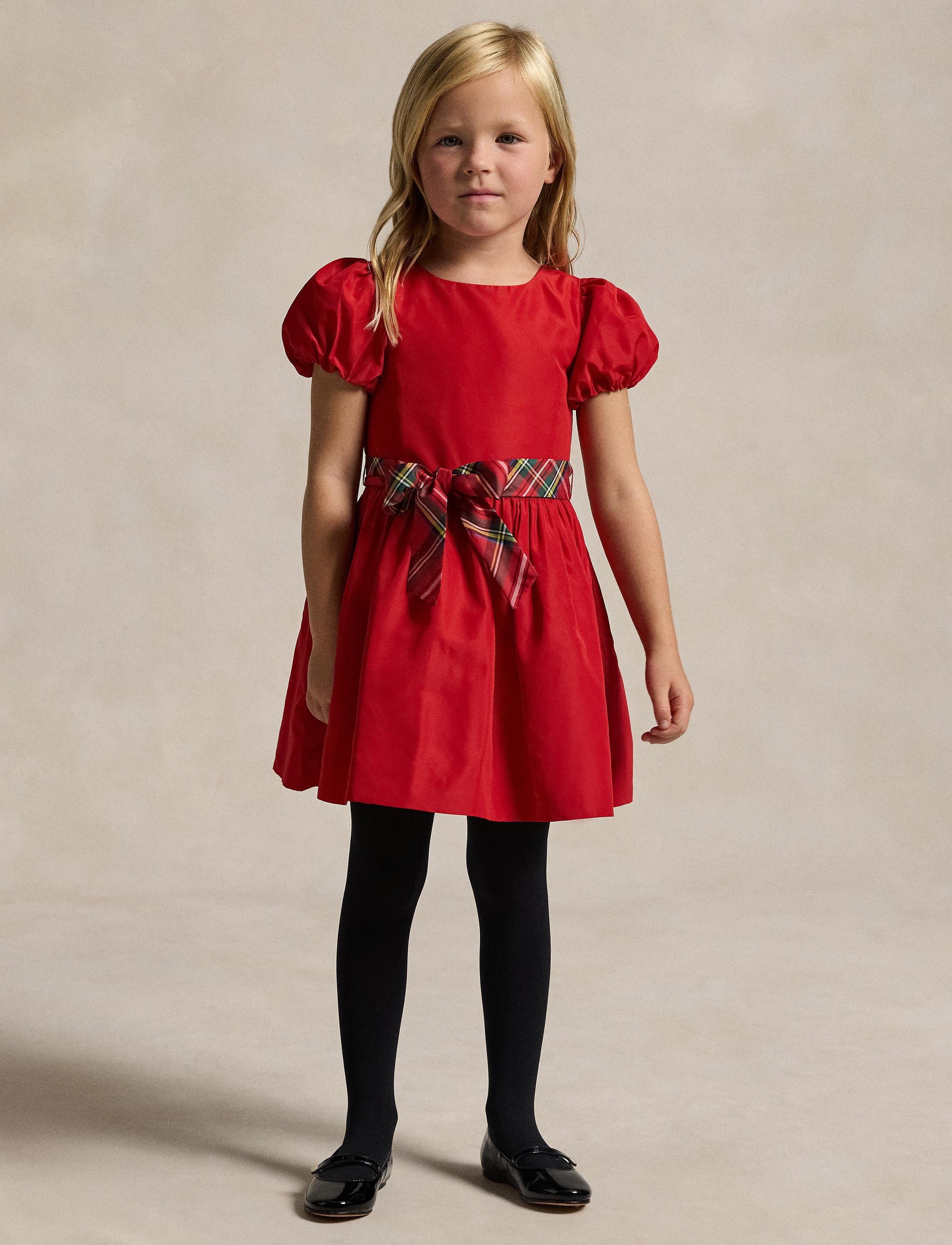 Robe à manches ballons - Red