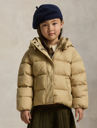 Veste à capuche en duvet - Vintage Khaki