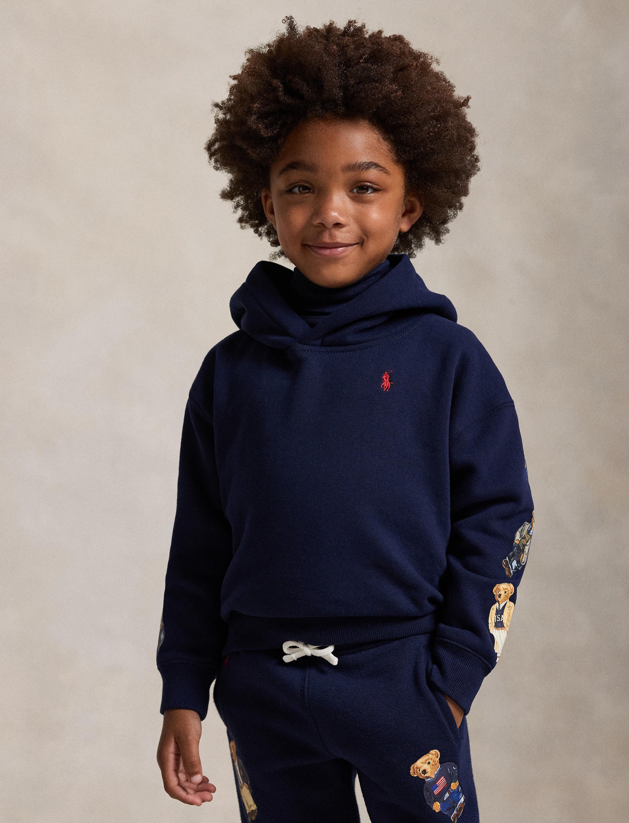 Sweat à capuche Polo Bear - Refined Navy