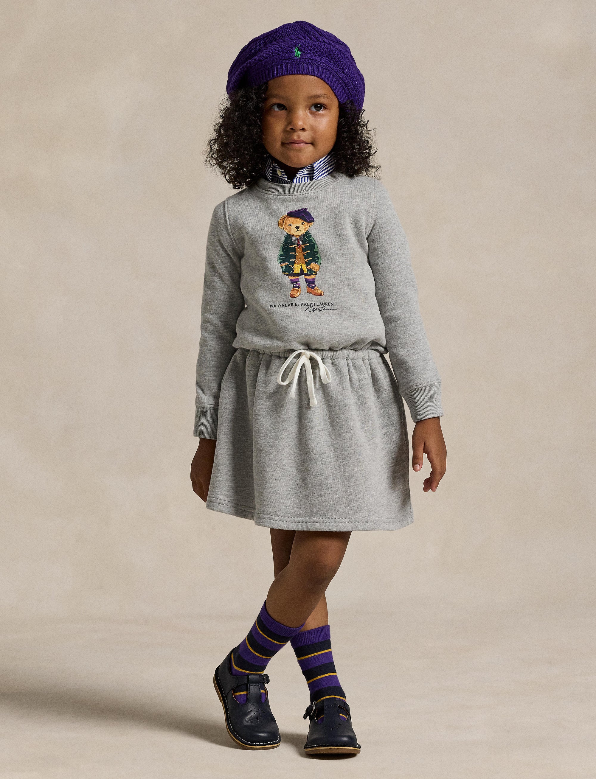Robe Polo Bear en molleton - Andover Heather