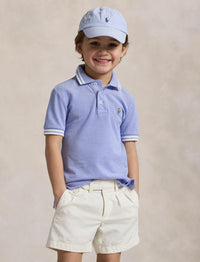 Polo en piqué oxford - Harbor Island Blue & White