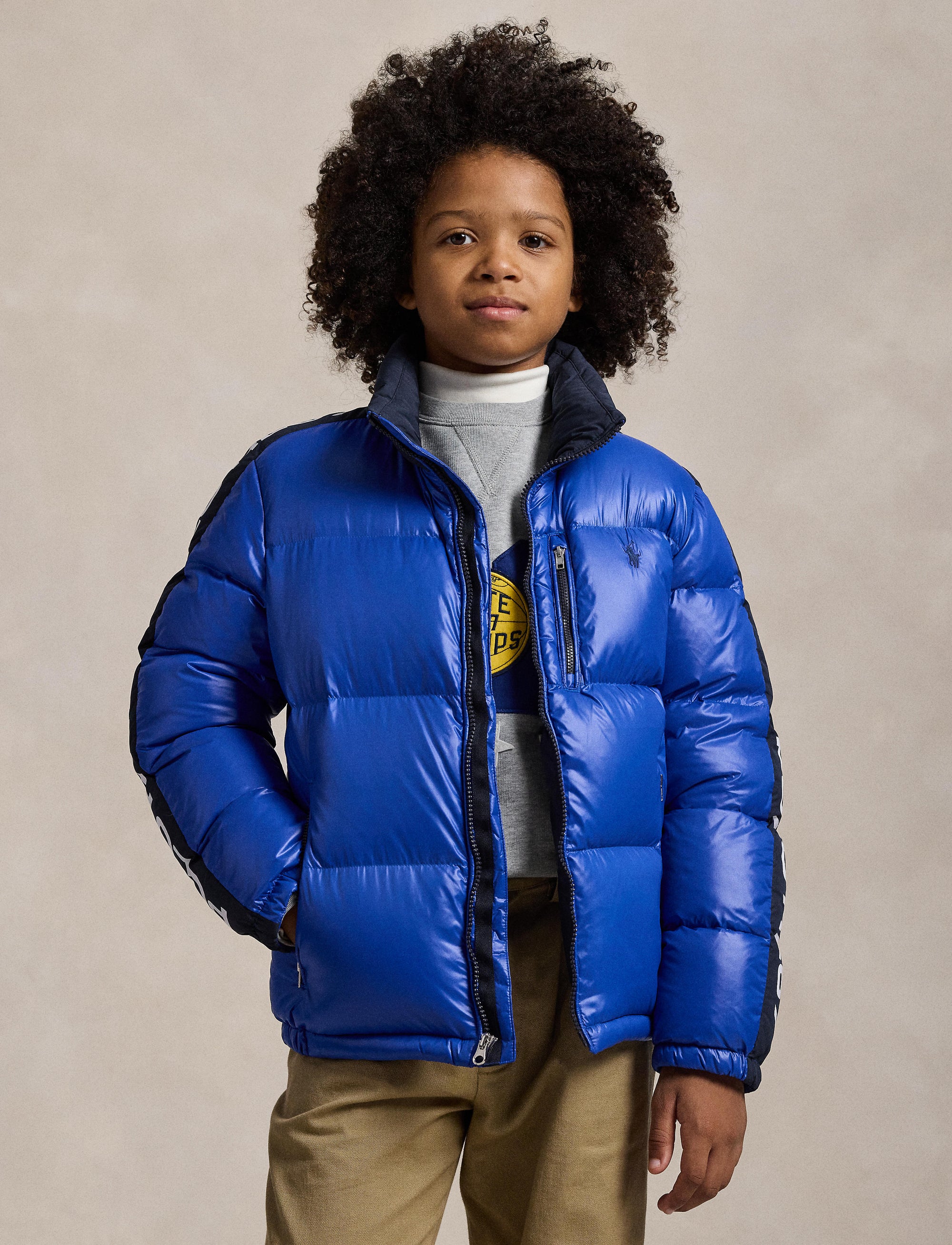 Hooded jacket with logo - Sapphire Star