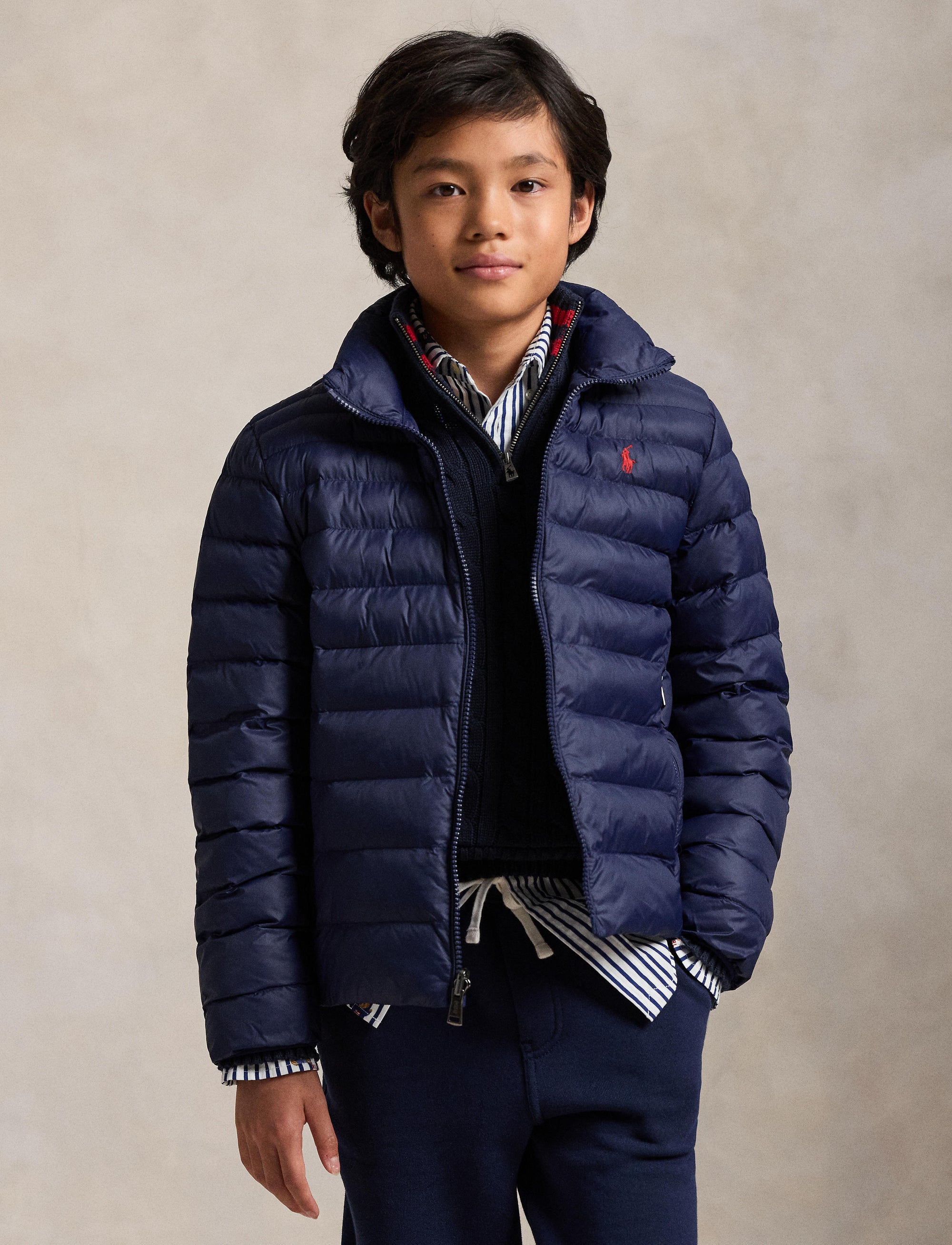 P-Layer 2 stowable quilted jacket - Newport Navy