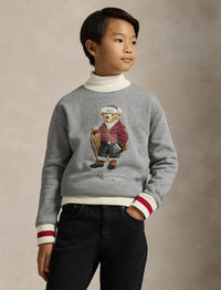 Sweat Polo Bear en molleton - Bear Vintage Pepper Heather